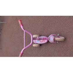 GIRLS BARBIE PUSH SCOOTER - FOR OUTSIDE USE - PINK