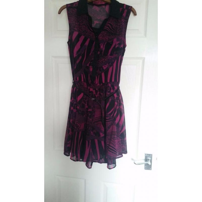 *Boohoo* purple zebra print dress(open to offers)