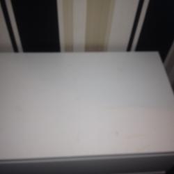 WHITE IKEA 3 malm draws & bed side unit