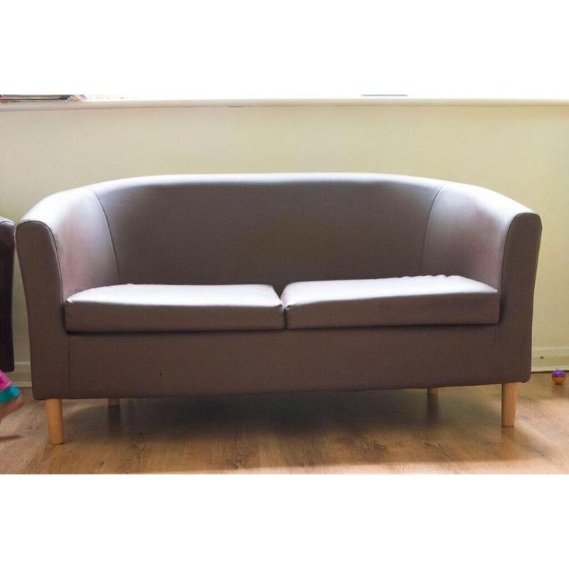 Modern small 2 & 1 seater tub sofa