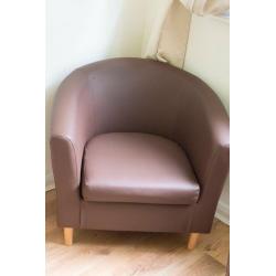 Modern small 2 & 1 seater tub sofa