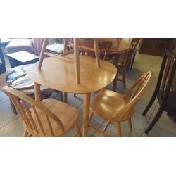 Pine Dining Table with 3 Chairs