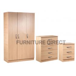 BRAND NEW- Fully Assembled Wardrobe Set with Chest and Bedside table