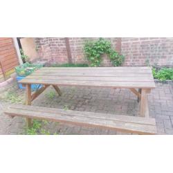 Garden Picnic Bench, wooden