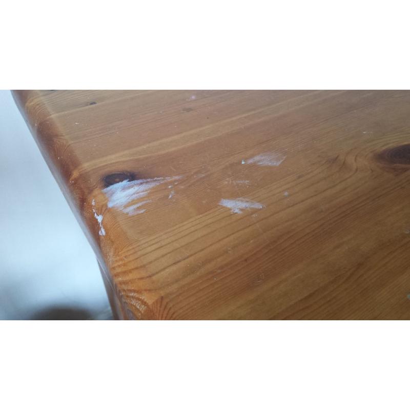 Solid Wood Dining Table with 4 chairs