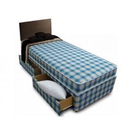 BRAND NEW-SINGLE/DOUBLE/SMALL DOUBLE DIVAN BED WITH DUAL SIDED BUDGET MATTRESS||EXPRESS DELIVERY||