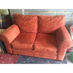 Terracotta 2 seater settee