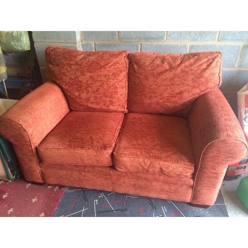 Terracotta 2 seater settee