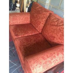 Terracotta 2 seater settee