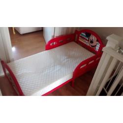 Mickey mouse toddler bed and mattress