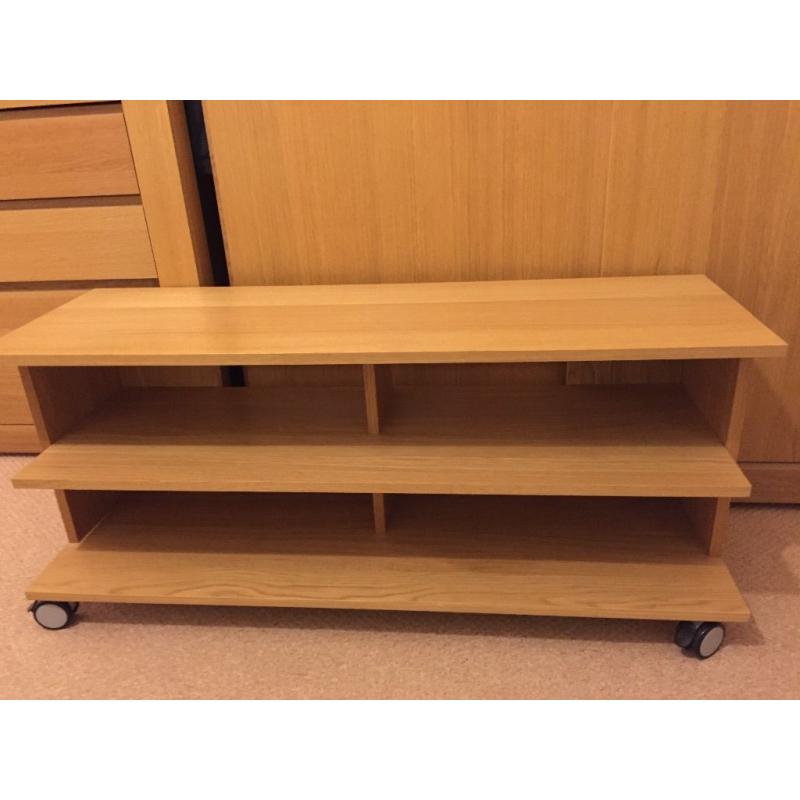 Light oak unit/TV unit