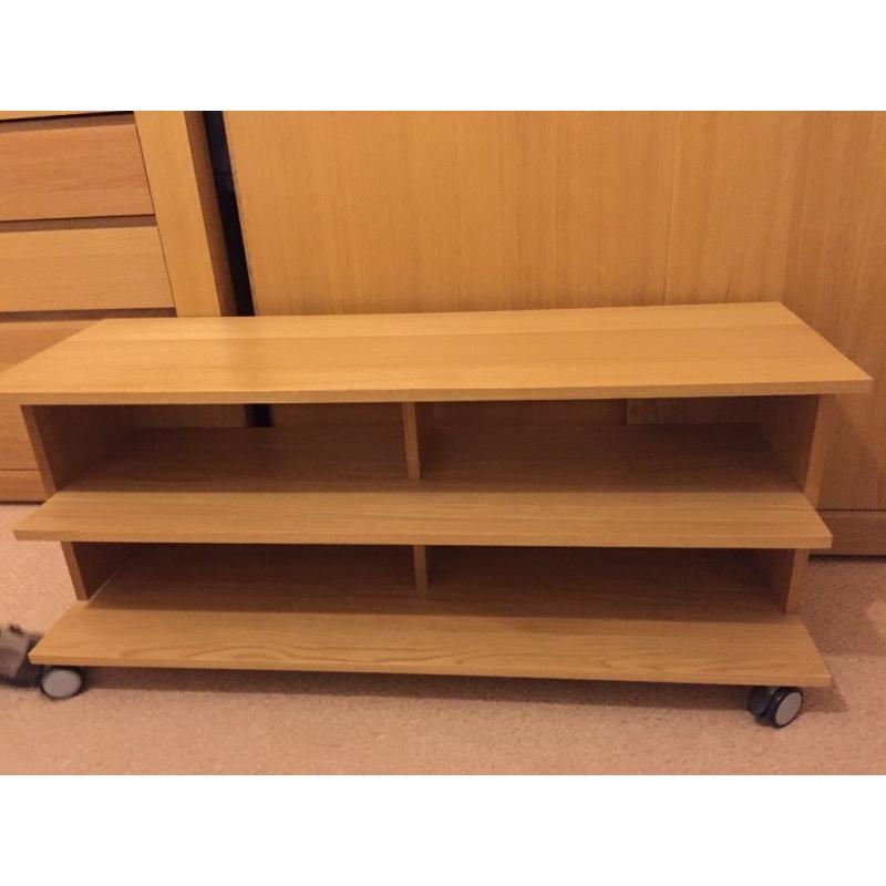 Light oak unit/TV unit