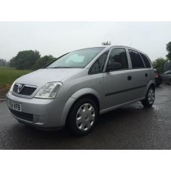 2005 vauxhall meriva 1.4 59k full mot!!