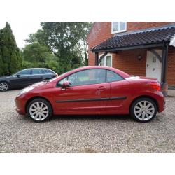 2008 Peugeot 207 GT CC Cabriolet - mileage 27,000