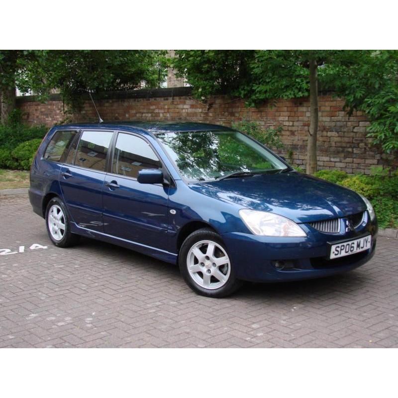 EXCELLENT CAR!! 2006 MITSUBISHI LANCER 1.6 ELEGANCE 5dr ESTATE, 1 YEAR MOT, FSH,