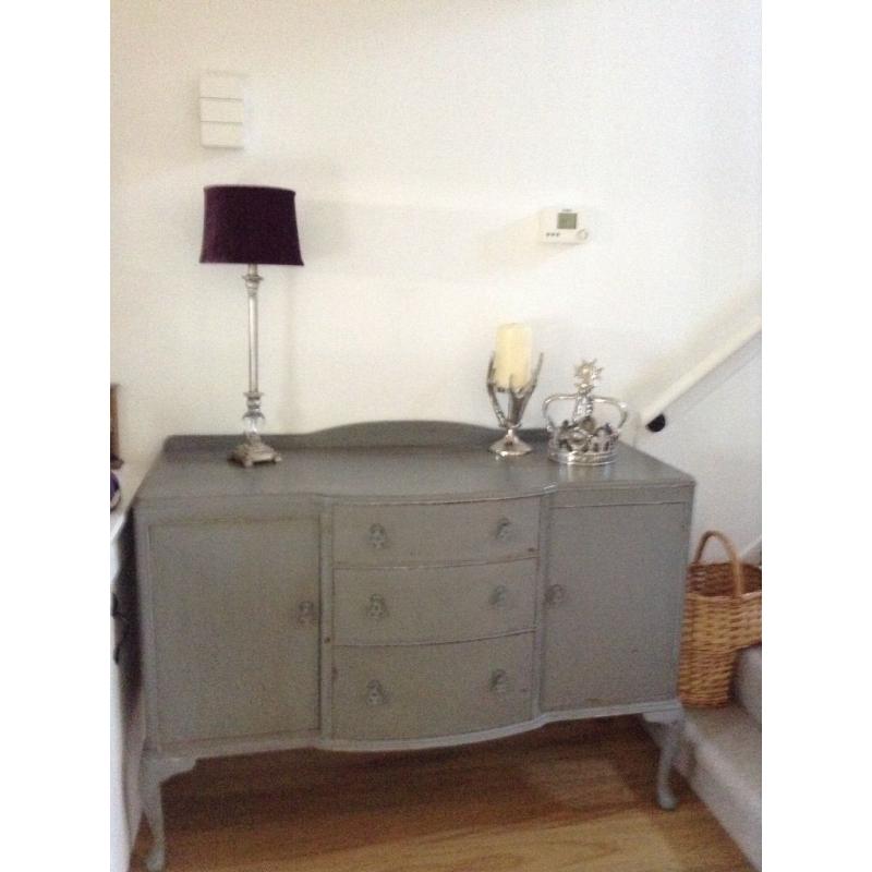 french grey side board