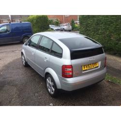 Audi a2 1.6 fsi petrol. 53 reg. 108k miles