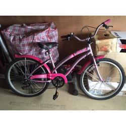 Girls Apollo Charm Bike - Pink