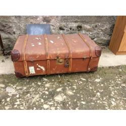 Garage full of vintage furniture