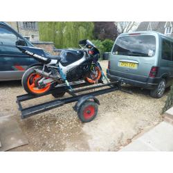 2 bike motorcycle trailer