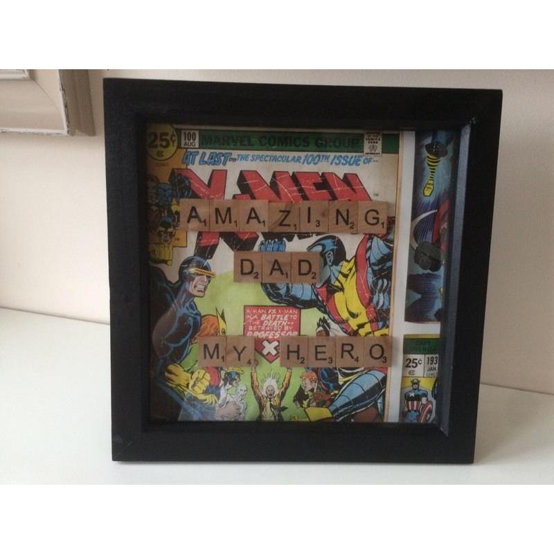 Marvel scrabble frames -Father's Day gift