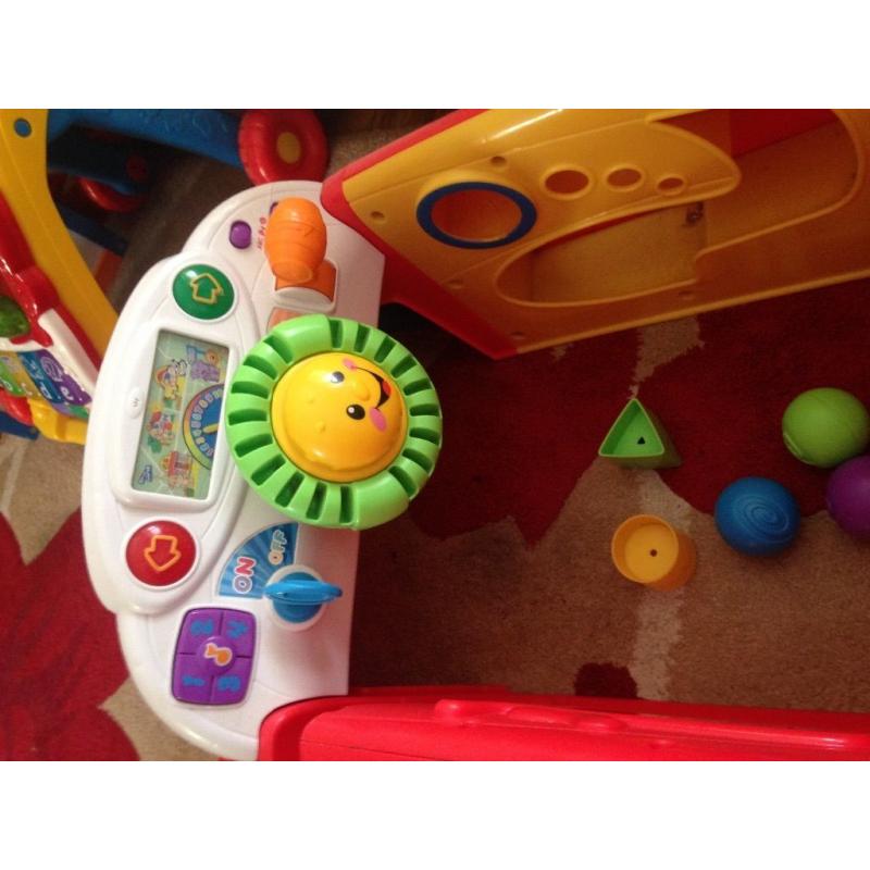 Fisher price laugh learn and crawl car