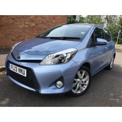 TOYOTA YAIRS T-SPIRIT HYBRID 2013 1 OWNER FULL HISTORY FULLY LOADED SATNAV HPI CLEAR NOT AURIS PRIUS