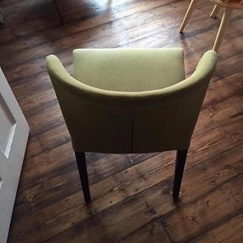 HABITAT olive green fabric upholstered dining chair ("Valentina")