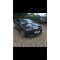 Black BMW 318CI Msport convertible 2006 (56 plate)