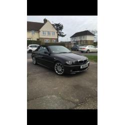 Black BMW 318CI Msport convertible 2006 (56 plate)