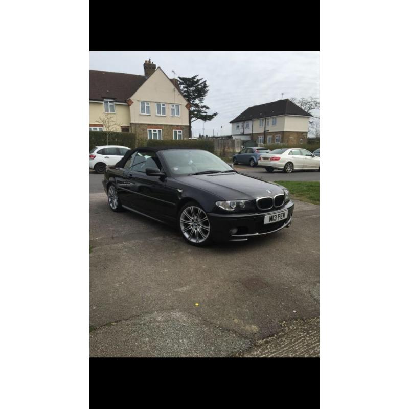 Black BMW 318CI Msport convertible 2006 (56 plate)