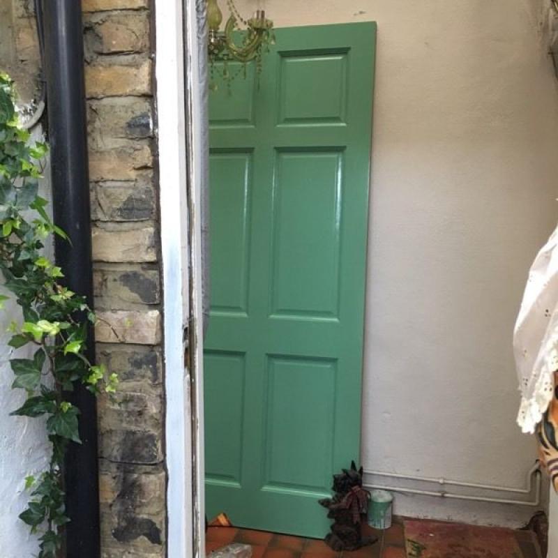 External Hardwood Colonial 6 panel painted M & T door