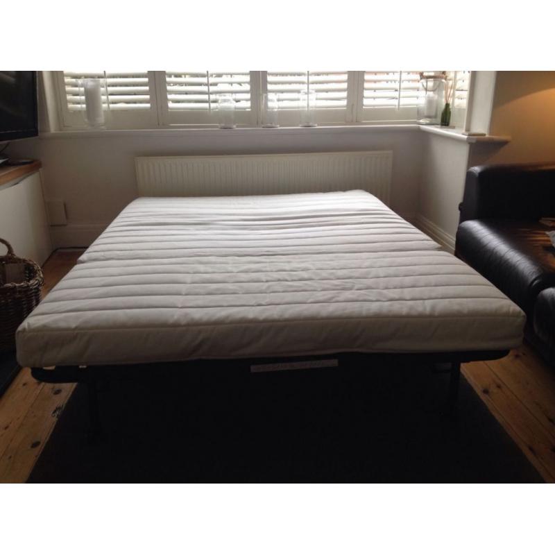 Ikea LYCKSELE Double Futon Sofa Bed Frame & MURBO Mattress, Very Comfy To Sleep On + I CAN DELIVER