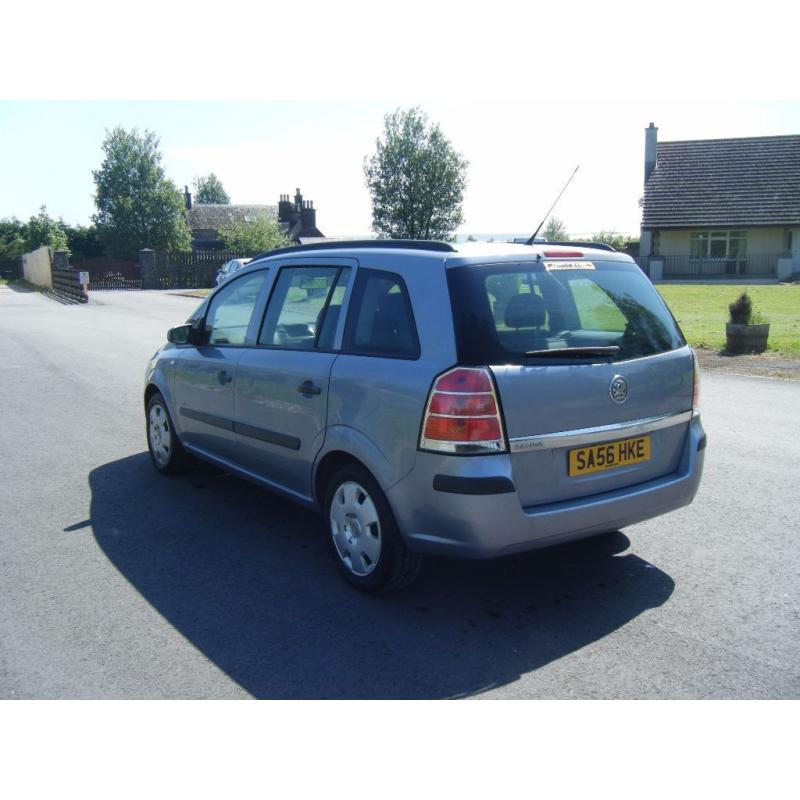 7 SEATER 56 PLATE VAUXHALL ZAFIRA 1.6 HFE 1 PREV OWNER NEW MOT DRIVES A1 NO OFFERS TIMEWASTERS