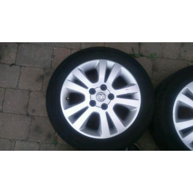 16 inch 5 stud vauxhall astra sri alloy wheels will fit others