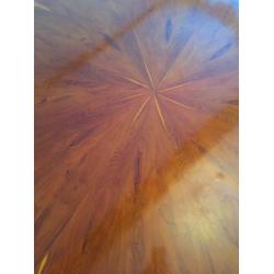 Beautiful yew wood dining table and 8 chairs for sale!