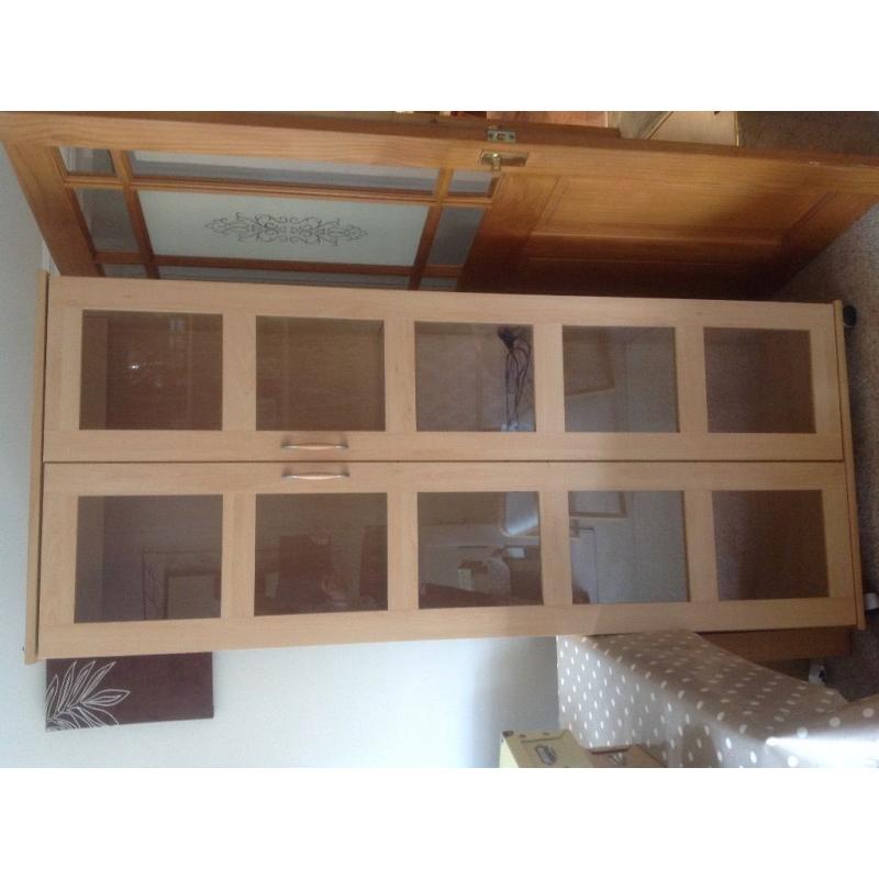 Light oak Display Cabinet