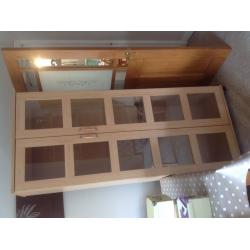 Light oak Display Cabinet