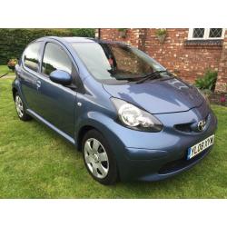 Fabulous Condition And Great Value 2008 Toyota Aygo Automatic 1.0 Blue 5 Dr Hatch FSH With Toyota