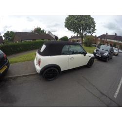 Beautiful Mini One convertible with sport suspension and wheels