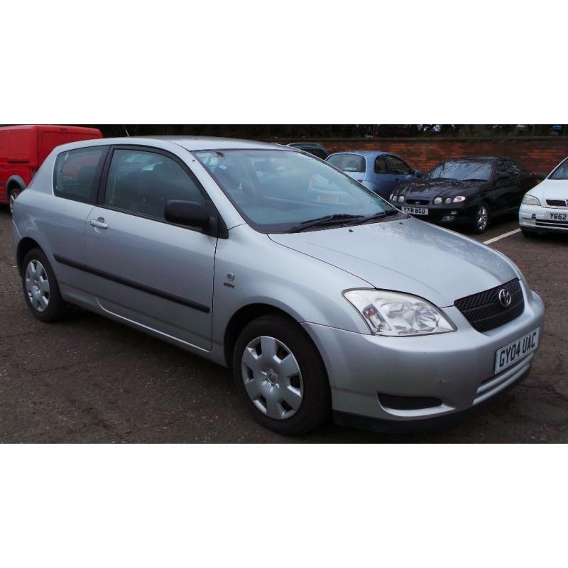 2004 04 TOYOTA COROLLA 1.4 T2 VVTI 91K (PART EX WELCOME)