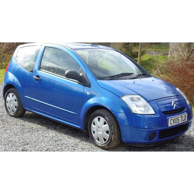 2005 Citroen C2 1.1, long MOT, 85 K miles, 30 day return, 3 months warranty