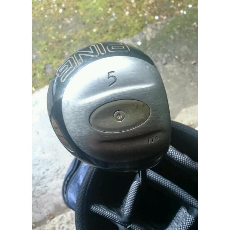 Ping i3 5 wood. Steel shaft with new grip