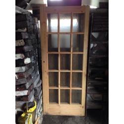 Pair of interior wooden/glass doors