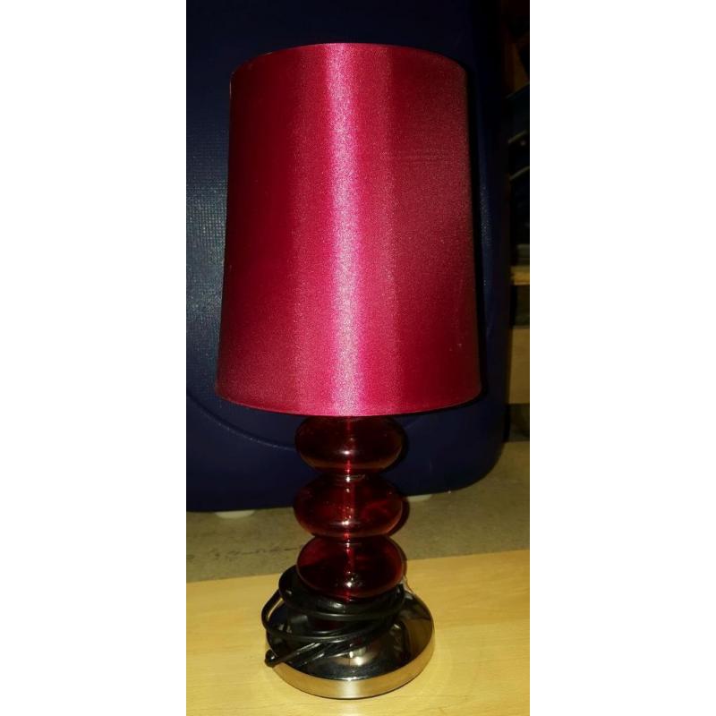 Red lamp Base and shade