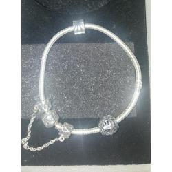 Pandora Bracelet charm clip chain