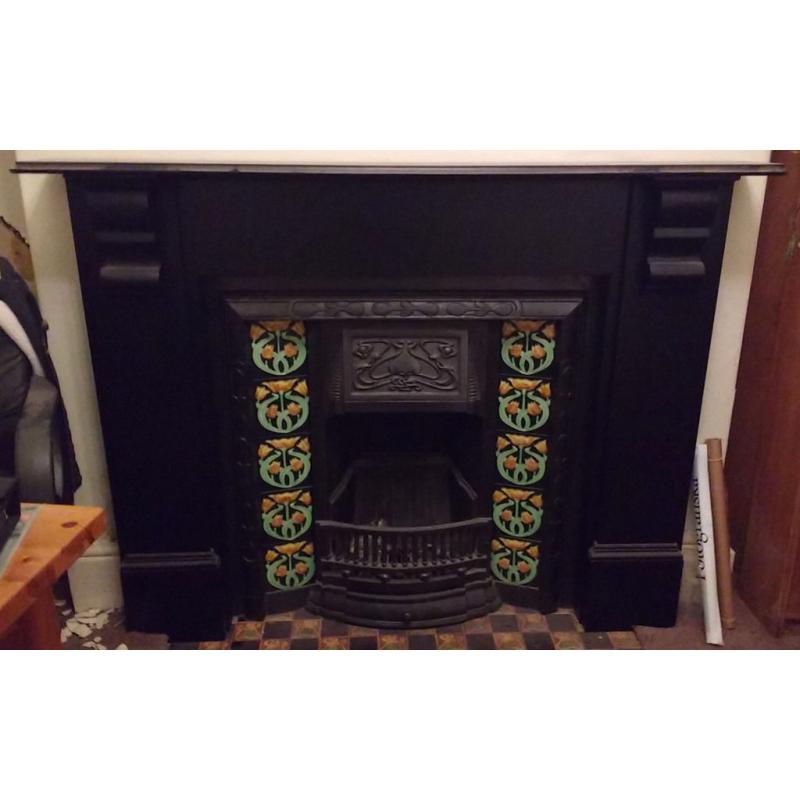 Black fire surround