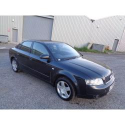 2003 AUDI A4 1.9 TDI SE 4 DOOR SALOON BLACK 12 MONTHS M.O.T