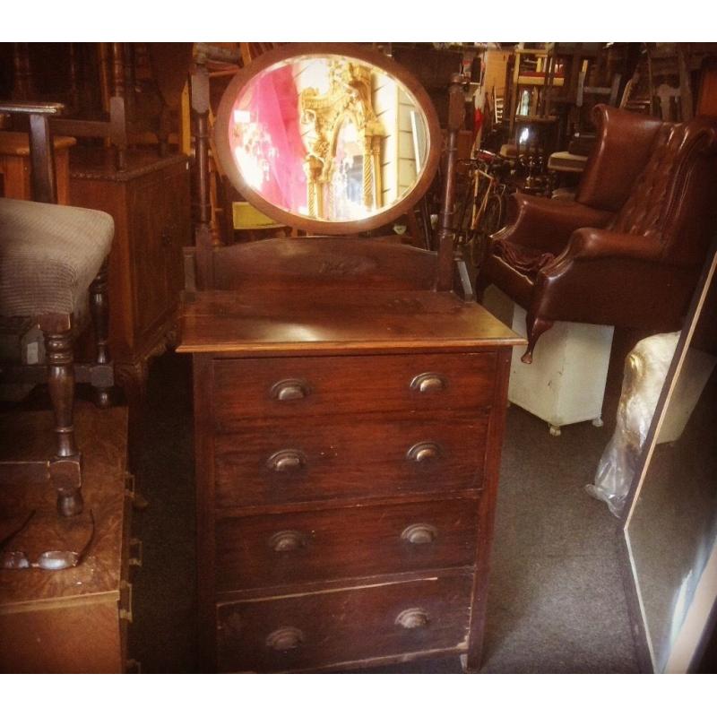 Vintage oak dressing table