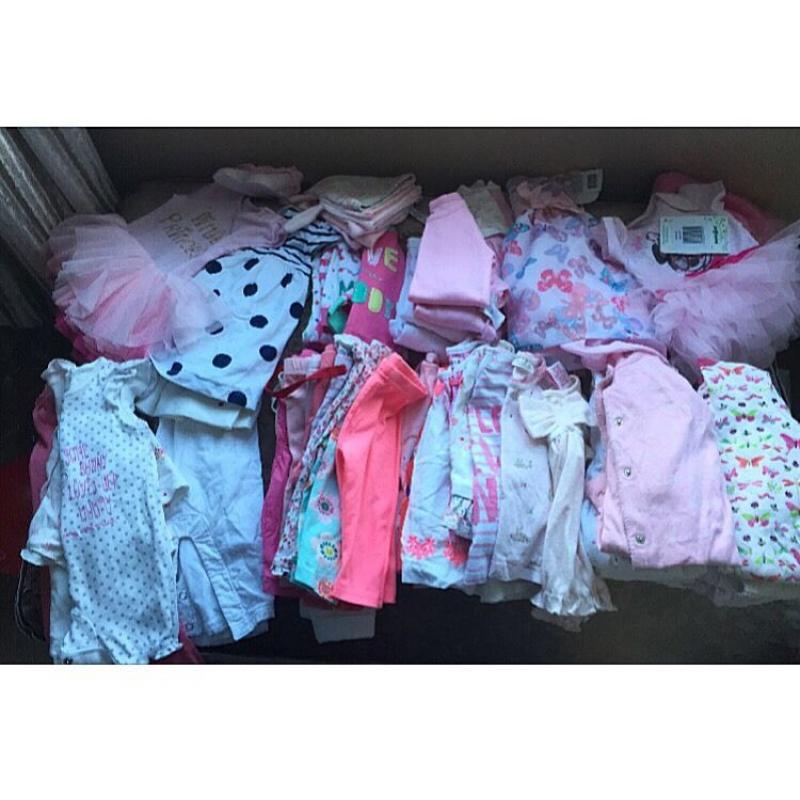 Bundle of baby girl clothes 0-3,3-6